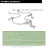 Anklets Summer 925 Sterling Silver Anklet Female Cartoon Pendant Solid Ankle Bracelet 26CM Women's Body Jewelry Birthday Gift