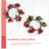 Decoratieve bloemen ringen Decor Deur Deur Kerst ornament Smallars ornamenten Berried Hangende kransen