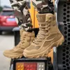 GAI Bottes Hiver Neige Haute Qualité Militaire Flock Désert Hommes Tactique Combat Sneaker Botas Travail Chaussures De Sécurité Grande Taille 39-48 221022