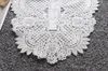 蝶ネクタイファッション女性の花の中空の偽の偽の女性のための取り外し可能なソリッドカラーシャツ白い偽のスーツ装飾的なネップクラギー