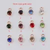 6x9mm 3Colors Birthstone Crystal Floating Charms Rhinestone rostfritt stål charm för DIY örhängenNecklaceBracelets som gör hand7066269