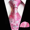 Linbaiway Paisley Floral Jacquard Tie Set para Men Fashion Tie Lenkerchief Men Tie Classic Neck Tie for Wedding Custom J220816