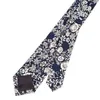 Herren Krawatte Baumwolle 6 cm Druckblumen Schlanke Krawatten Männer Mode Bowtie Hochzeitsfeier Kleid Hals Tiege Taschentuch Mann Accessoires J220816