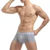 Caleçon HOMME Sous-Vêtements Couleur Unie Simple Coton Respirant Fesse Levage U-Pouch Sac Push Up Sexy Boxers