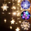 Strips LED String Lights Curtain Window Light Icicle 4M96 PC Material Transparent For Garland Wedding Party Christmas