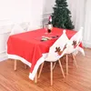 Weihnachtsschmuck Tischdekoration Vliesstoff Beige Elch bestickter Stuhlbezug RRE15310