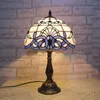 Table Lamps FUMAT Glass Art Lamp European Style Stained Vintage Creative Lights Living Room Bar Decor Stand