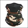 Masques de concepteur en plein air Magic Scarpe pliable hommes Respirable Neck Gaiter Protection de camouflage de vent anti-poussière Masque solaire Dhodw