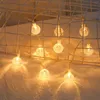 Cordes 1,5 m de cristal LED Garland Garland String Lights Ann￩e de No￫l D￩coration de mariage de f￩e