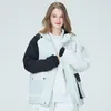 Skifahren Jacken 2022 Winter Ski Anzug Frauen Outdoor Snowboard Jacke Mit Kapuze Nähte Verdickte Warme Kleidung Wasserdichte Top