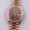 SUPERCLONE Datejust DATE c Saphir-Designeruhr Automatik Herrenring Leuchtendes Stahlband Roségold Gitter Wöchentlich