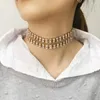 Choker Delicate Shiny Rhinestone Collar Torsion Necklaces For Women Statement Wedding Or Party Dress Fashion Jewelry