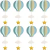 Décoration de fête 8/4 pièces bleu grande taille ballon à Air guirlande décor papier nuage suspendu mariage noël bébé douche anniversaire