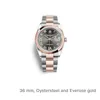 C Sapphire Designer Watch Automatyczna maszyna luksusowa marka zegarków męskie dla Datejust Woman 36 mm Waterproof Classic Business Ruch rzymskie cyfry rzymskie