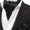 Marchio paisley ascot das fazzoletto set per uomini vintage accessori di moda britannici cravatta tasca quadrata grave regali j220816