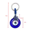 Creative Glass Tassel Devil's Eye Caychain Пара мода Evil Eye Coomains подвесные ювелирные аксессуары подарок