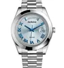 Superclone Datejust Datum C Sapphire Designer Titta på Automatiska maskiner 904L Quality Mens de Lujo 2836 Movement ES Week Double Time