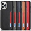 For iPhone 13 Pro Max Cases Shockproof PU Leather Card Slots Holder Wallet Cover For iPhone14 12 11 XS XR X 8 7 6 Plus Flip Kickstand Phone Funda