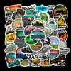 50st Style Outdoor Landscape Stickers Estetiska Kalifornien dekaler klistermärke till DIY bagage bärbar dator cykel skateboard telefon bil tz-az064