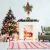 Decorative Flowers Christmas Decor Wreath Artificial Pinecone Red Berry Rattan Home Party Hanging Front Door Wall Scene Layout Garland