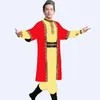 Men Stage Wear Dance Costumes Xinjiang Uygur kleding Chinese etnische kledingfestival Party Performance Pak Cosplay Show