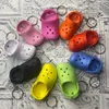 Encantos de sapatos tamancos 3d Atacado encantos de crocodilo de desenhos animados de PVC Custom designer de sandálias charme e pulseira presentes para crianças sapatinhos azuis