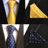 Mode 8 cm Seide Formale Taschentuch Krawatte Set Bule Schwarz Paisley Gestreiften Einstecktuch Krawatte Für Männer Business Hochzeit Krawatten J220816