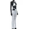 Tweede stuk broek voor dames 2022 Fashion Matching Sets Top en Hollow Out Door Sexy 2 Outfits for Women Summer Club Party