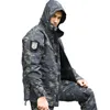 Herrjackor m65 armé taktisk amerikansk militär kamouflage vindbrytare mens multi-pocke hooded jacka vindtät utkläder casaco masculino