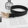 أحزمة أزياء بو الجلود الخصر للنساء Fairy Butterfly Buckle Wide Belt Belt -Chic Luxury Beachury Bastage Strap