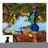 Tävlingssatser 2022 Tarstone SubliMation Printing Women's Short Sleeve Cycling Speed ​​Suit Bicycle Suits Triathlon Women Jumpsuit