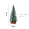 Christmas Decorations Mini Tree Desktop Decoration DIY Pine Needle Snow Landscape White Cedar Ornaments