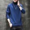 Men's Sweaters Fashion Brand Turtleneck Men Winter Knitted Sweater Long Sleeve Pullovers Loose Solid Basic Shirts Male Tops Clothes