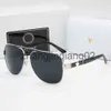 Designer Versage Sunglass Cycle Luxe Mode Metal kleurrijke gecoate heren en dames vintage honkbal sport retro padden zomer p294j