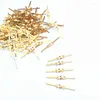 Chandelier Crystal Top Qulity 100pcs L25 Gold Bowtie Copper Connectors Prisms Of Lamp Parts Accessories For