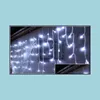 Decorações de Natal 20mx0 65m 600 LEDs Holiday Christmas Garden Curtain Icelic String Light Light Decoration 8 Flash Modos WaterPro DHW9M