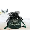 Gift Wrap Velvet Drawstring Bag For Christmas Small Cloth Bags With Treat Wedding Jewelry Pouches