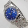 SUPERCLONE Datejust DATE c Sapphire Designer Watch Automatic Machinery 36mm/39mm Quadrante sterile Vetro scanalato Lunetta Giubileo Data 21 rubini Miyota 8215 Polso da uomo