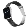 Apple Watch Band 49mm 45mm 44mm 40mm 41mm 38mm 42mm 42mmの腕時計の炭素繊維パターンPCウォッチストラップIWATCH ULTRA 8 7 6 6 5 4 3 SEと互換性