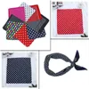 2021 POLKA DOT Gedrukte Bandana Square Scarf Men Women Mode kleurrijke boho -stijl hiphop zakdoek polsband hoofddeksel masker J220816