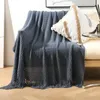 Blankets Knitted For Bed Summer Sofa Cover Bedspread Anti-pilling Soft Blanket Solid Color Embossed Nordic Decor Plaid