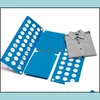 Andra hushållsorganisationer Portable Home Folding Board MTI Funcation Plastic Snabb Speed ​​Folder Practical Tvättarrangör Blue DHS8W