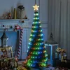 ストリングライト1.2m 1.5m 1.8mフルカラーカラフルなスマートRGB人工アドレス可能なクリスマスツリーメリークリスマスランプデコレーション