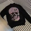 PLEIN BEAR Men's Sweaters Cardigan LS INTARSIA SKULL PP Mens Sweaters Knits Letters Budge Rhinestone Unisex Sweatshirt Men Tops Knit Clothing PP168