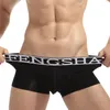 Caleçon HOMME Sous-Vêtements Couleur Unie Simple Coton Respirant Fesse Levage U-Pouch Sac Push Up Sexy Boxers