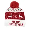 10 -stijl LED Kerstgebreide hoeden Kids Mom Winter Warm Beanies Deer Santa Claus Haakkappen RRE15324