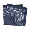 1PC Fashion Square Handkerchief for Men impresso Vintage Jacquard Polyester Towel Pocket para Business J220816
