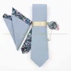 Luxe Patchwork Coton Fleurs Solide 7 Cm Cravate Ensemble Broche Broches Mouchoir Hommes Fête De Mariage Fleurs Jonquille Meilleur Cadeau Accessoire J220816