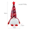 Party Favor Led Light Faceless Gnome Xmas Tree Hanging Pendant Luminous Glowing Dwarf Rudolph Doll Christmas Gift Decor Rrb16582