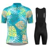 Ensembles de course Hommes Tropical Ananas Imprimer Hawaiian Cyclisme Vêtements Respirant VTT Uniforme Vélo Sportswear Jersey Ropa Ciclismo